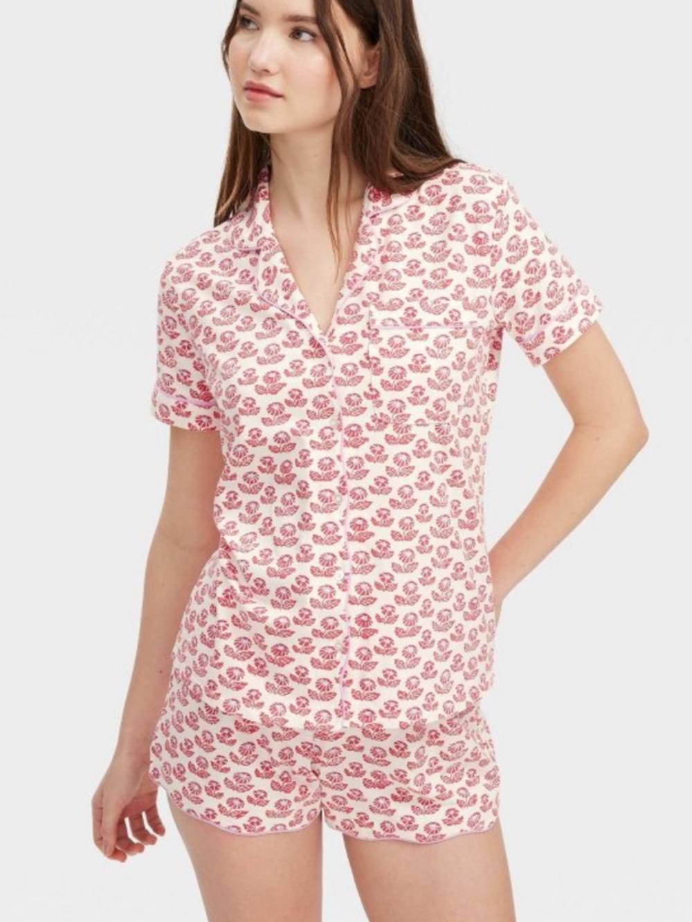 Roller Rabbit Floral Short Sleeve Pajama Set